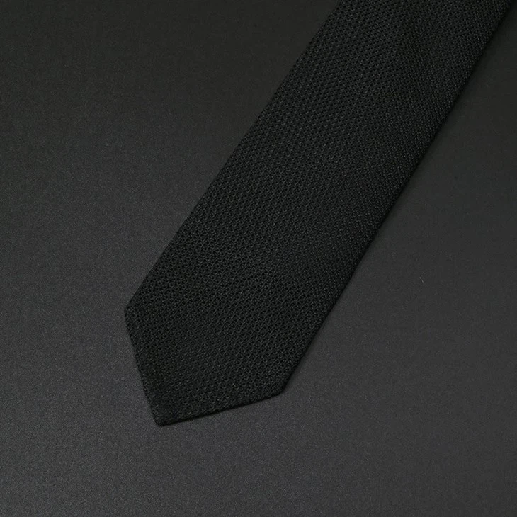 Black Grenadine Tie