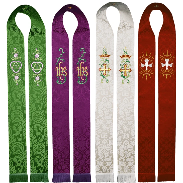 Jacquard Embroidery Pastor's Stoles
